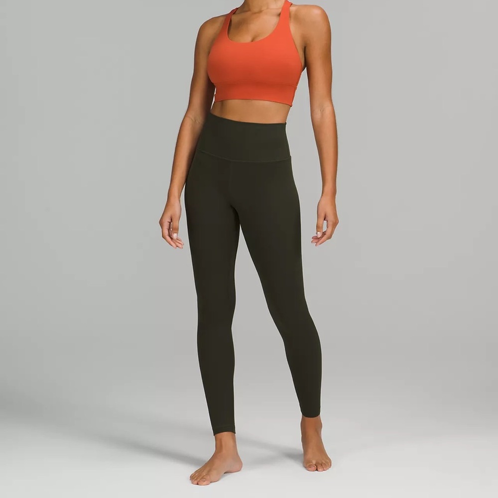 lululemon Align™ High-Rise Pant 28”; Colour: Dark Olive. Size 2.